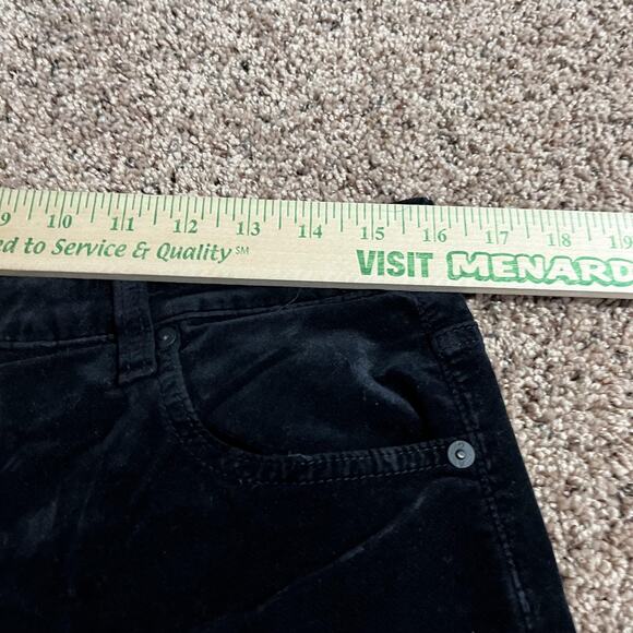 AG Adriano Goldschmied Alexxis Boot Pants Size 32 Black Velvet High Rise Bootcut - Picture 7 of 11